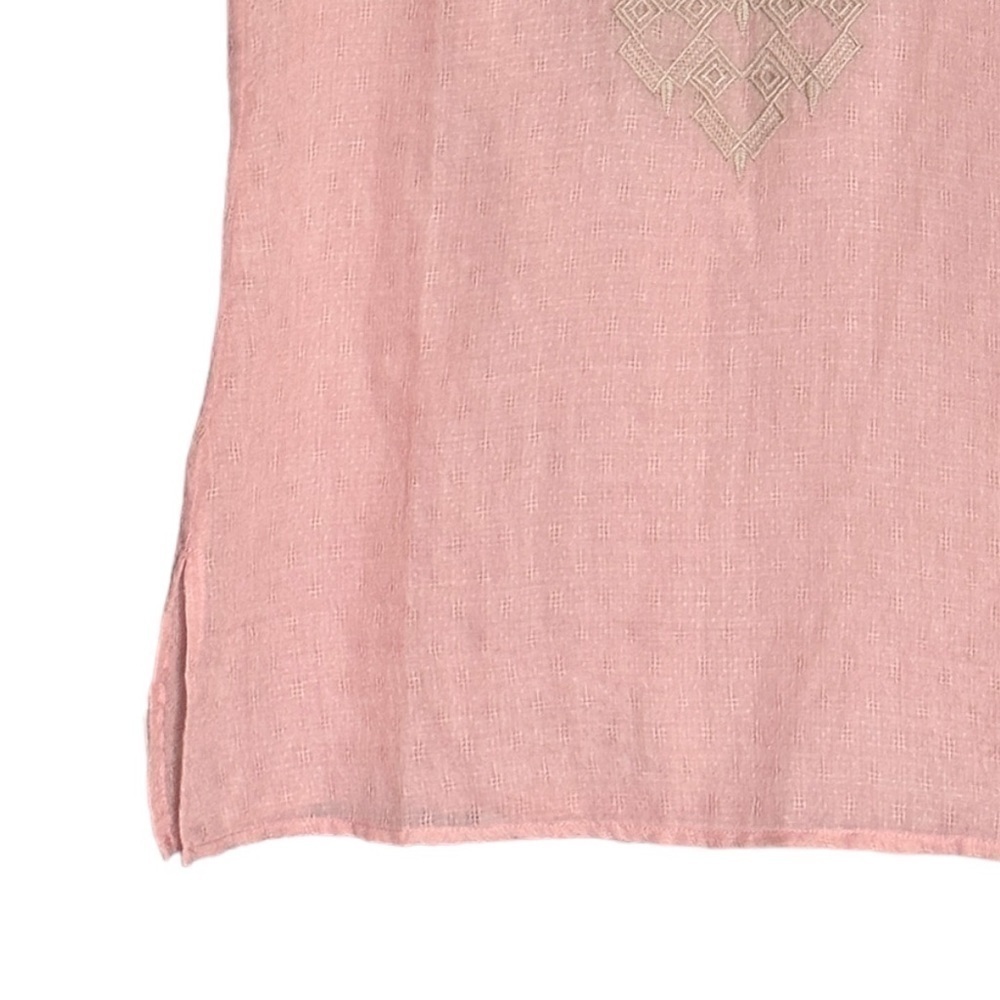 Paparazzi Pink Boho Embroidered Lightweight Tank Top Size M NWT - Picture 5 of 8